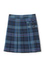 Front view of Plaid Pleated Two-Tab Skort  - 1 of 3