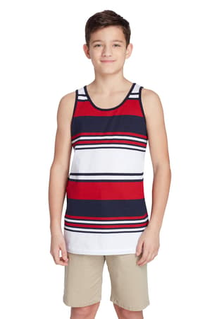 front view of  Printed Stripe Tank