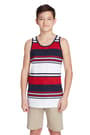 front view of  Printed Stripe Tank opens large image - 1 of 1
