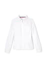 Front view of Long Sleeve Fitted Oxford Shirt (Feminine Fit) opens large image - 1 of 2