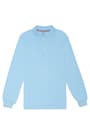 Front view of Long Sleeve Interlock Polo opens large image - 1 of 1