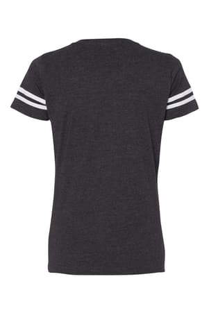 back view of  Adult Womens Footbal V-Neck Tee
