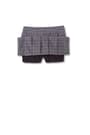 Complete front view of Plaid Two-Tab Skort opens large image - 3 of 3