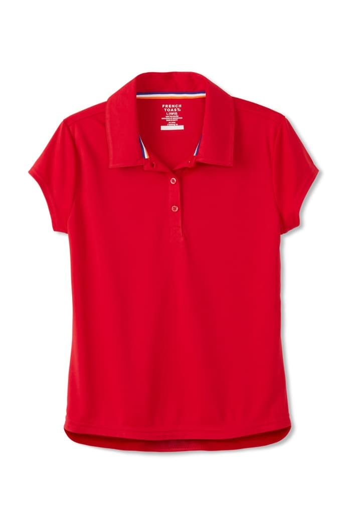 Front view of short sleeve performance polo feminine fit. of  New! Short Sleeve Performance Polo (Feminine Fit)