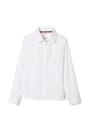 front view of  Long Sleeve Pointed Collar Blouse opens large image - 1 of 2