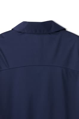 Closeup upper back view of  New! Short Sleeve Performance Polo (Feminine Fit)
