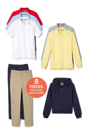 Boys Full-Year Checklist Bundle. 8 pieces, pick your own colors