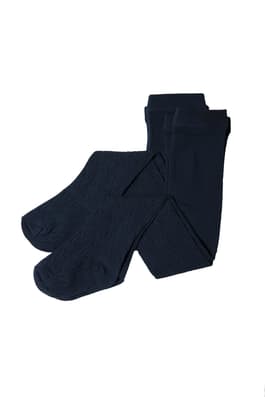 front view of  French Toast Cable Knit Tights 2-Pack