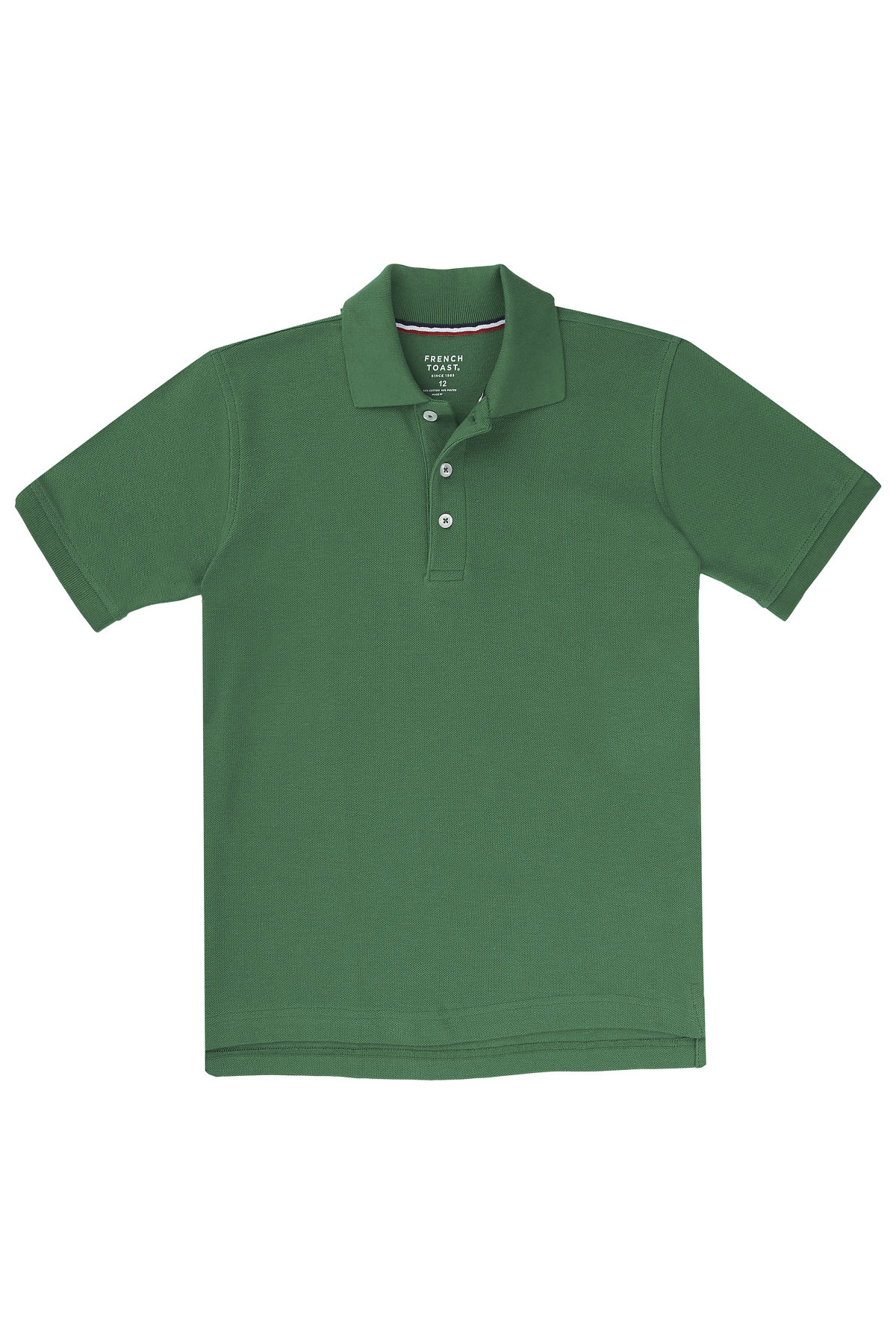 Kelly Green Short Sleeve Pique Polo French Toast