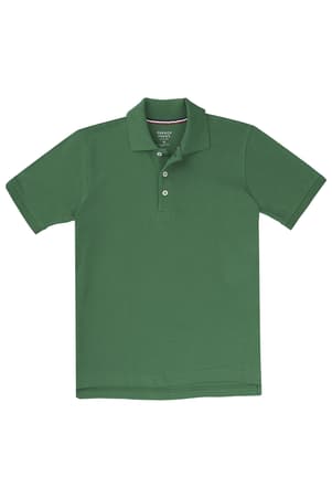 front view of  Kelly Green Short Sleeve Pique Polo