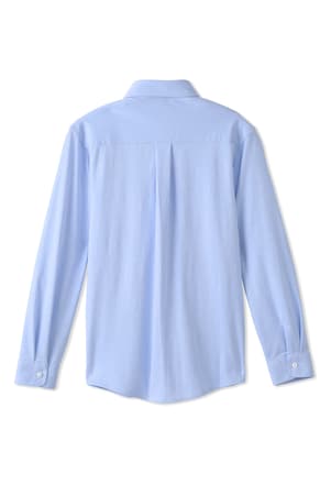  of Long Sleeve Knit Oxford Shirt with Success Academy Logo 