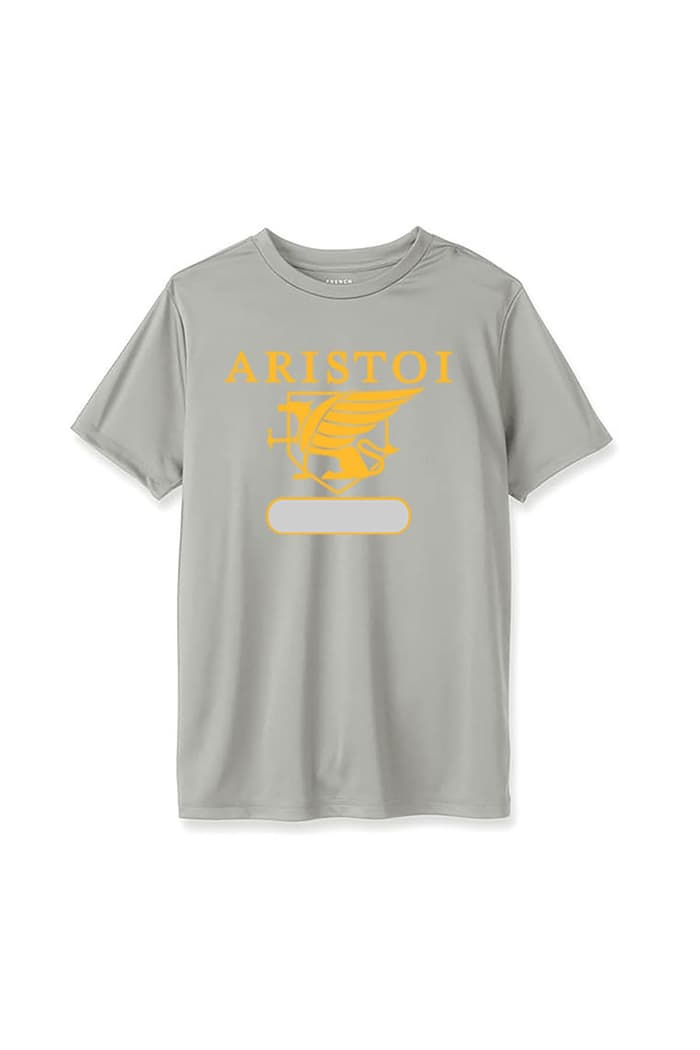 Front view of Aristoi Classical short sleeve performance tee
