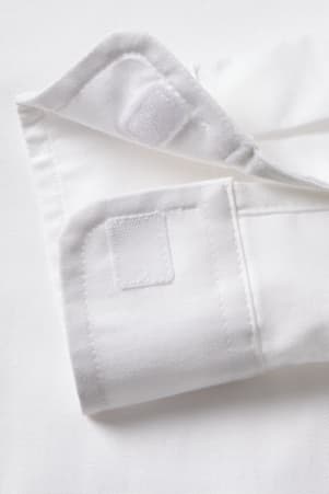 detail view of sleeve EZ-Closure of  Adaptive Long Sleeve Oxford Shirt