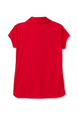 Back view of short sleeve performance polo feminine fit. of  New! Short Sleeve Performance Polo (Feminine Fit)