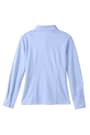 Back View of Long Sleeve Knit Oxford Blouse with Success Academy Logo opens large image - 2 of 2