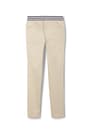 Back View of Girls' Pull-On Skinny Fit Stretch Twill Pant with Striped Elastic Waistband - FINAL SALE opens large image - 2 of 2