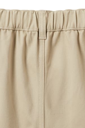 detail view of back encased elastic of  Girls' Adaptive Twill Straight Leg Pant