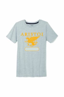 Front view of Aristoi Classical short sleeve crewneck tee