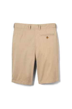 Back shot of  Boys' Flat Front Stretch Twill Short