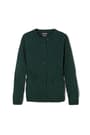 front view of  Girls Anti-Pill Crew Neck Cardigan Sweater - FINAL SALE - 1 of 1