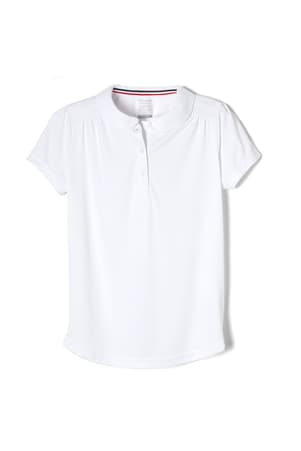 Girls Short Sleeve Moisture-Wicking Sport Polo Shirt - French Toast