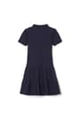 back view of  Short Sleeve Ruffle Piqué Polo Dress opens large image - 2 of 4