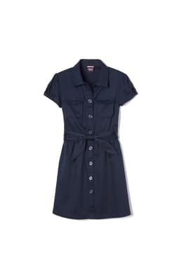 front view of  Canvas Safari Shirtdress
