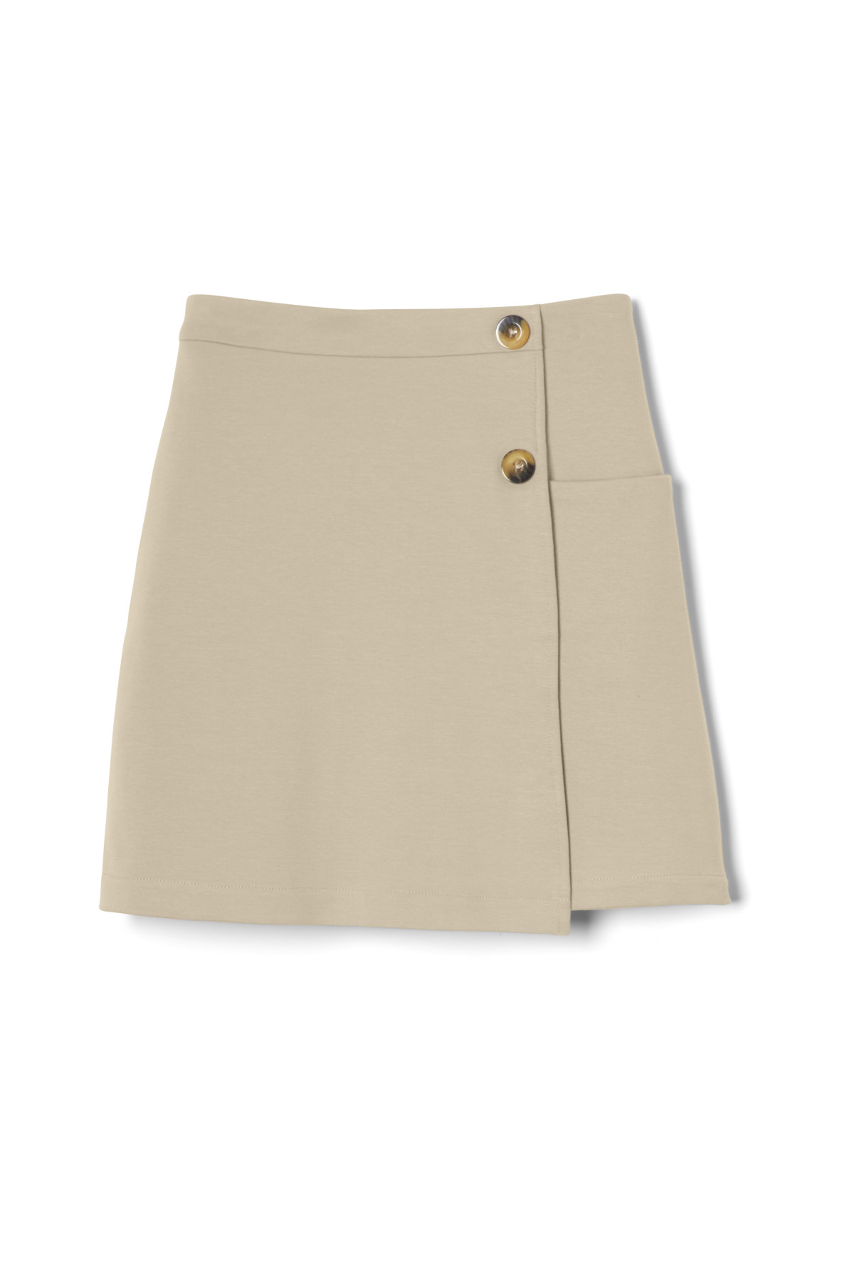 Girls Stretch Double-Button Skort - French Toast