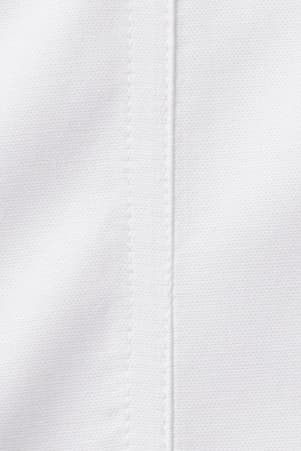 detail view of flat seams of  Adaptive Long Sleeve Oxford Shirt