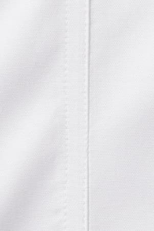 detail view of flat seams of  Adaptive Long Sleeve Oxford Shirt