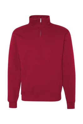 front view of  Jerzees - Nublend® Quarter-Zip Cadet Collar Sweatshirt - FINAL SALE