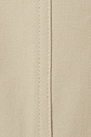 detail view of flat seams of  Girls' Adaptive Twill Straight Leg Pant