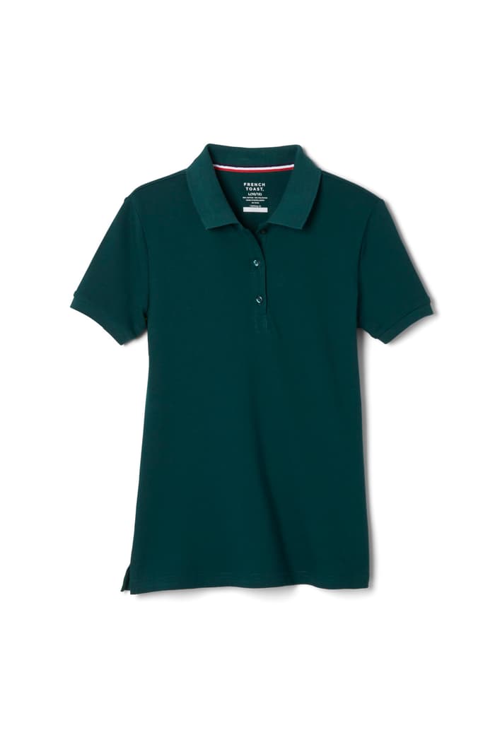 Front view of Short Sleeve Stretch Pique Polo (Feminine Fit) 