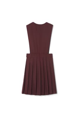 back view of  V-Neck Pleated Jumper - FINAL SALE
