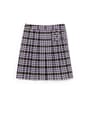 Front view of Plaid Two-Tab Skort opens large image - 1 of 2