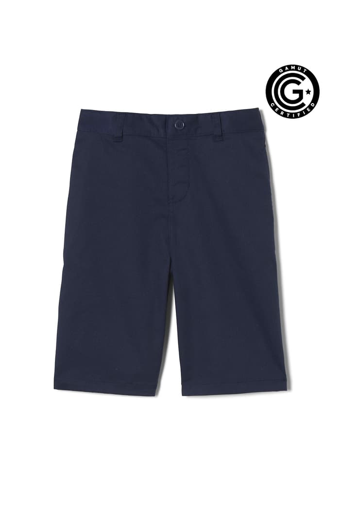 Front view of Boys' Adaptive Flat Front Stretch Twill Short 