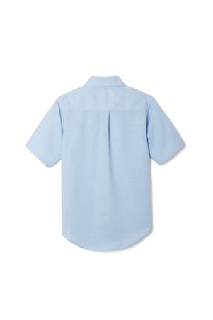 back view of  Short Sleeve Stretch Oxford Shirt