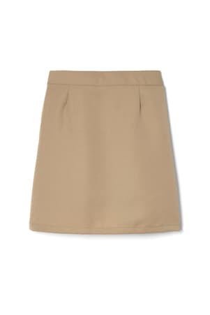 Girls Front Pleated Skirt with Tabs - French Toast