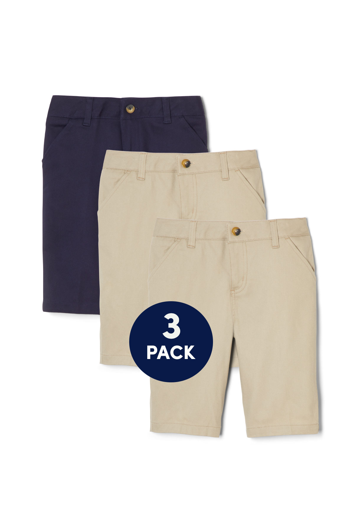 Girls&#39; bermuda shorts. 3 pack