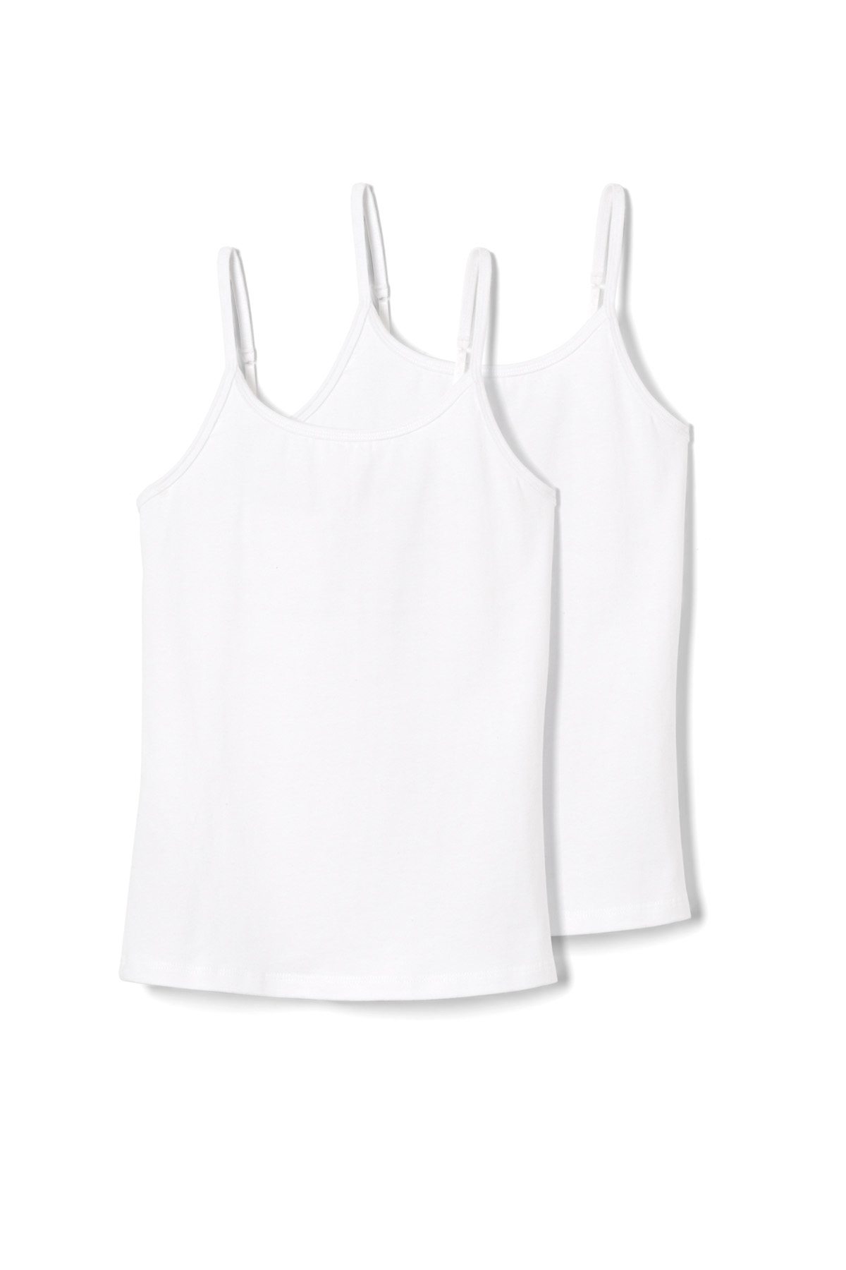2-Pack Adjustable Strap Camis - School Uniform Essentials | French