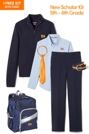 front view of kit of  New Scholar Kit 5th to 6th Grade Option 1 (One FREE kit w/code)