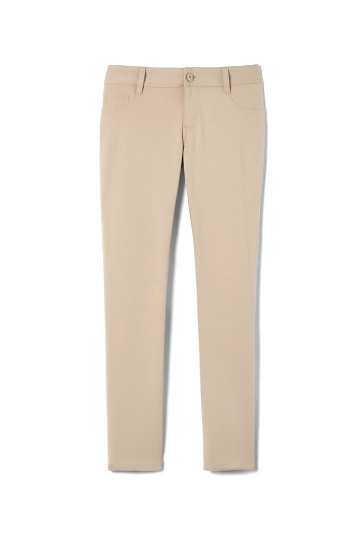 Front view of Girls' Slim Fit Stretch Ponte Pant 