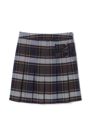  of Plaid Pleated Two-Tab Skort 