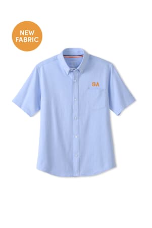  of New! Short Sleeve Knit Oxford Shirt  with Success Academy Logo 