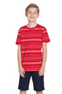 front view of  Short Sleeve Heather Stripe Tee opens large image - 1 of 1