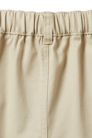 detail view of back encased elastic of  Boys' Adaptive Flat Front Short