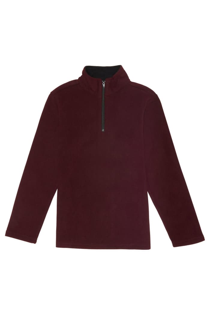 Front view of Boys Solid Microfleece 