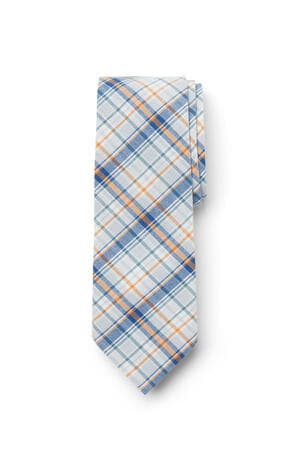 front view of  Plaid 58" Tie