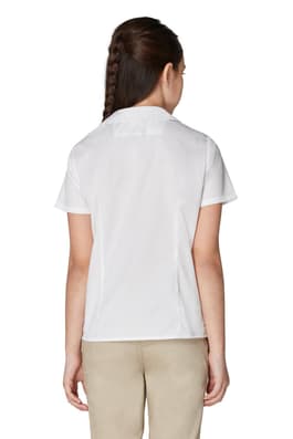  of Short Sleeve Modern Peter Pan Blouse 