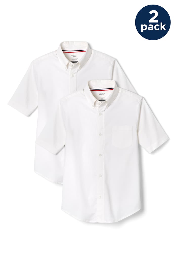 front view of  Short Sleeve Oxford Shirt 2-pack